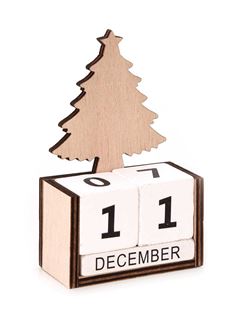 ENFEITE CALENDARIO NATAL 11,5CM WINCY DADO CAIXA