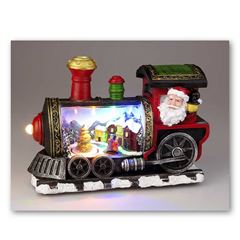 ENFEITE LUMINOSO MUSICAL LOCOMOTIVA 18,5CM WINCY NATAL