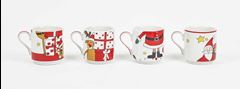 CANECA PORCELANA WINCY 275ML 4 PECAS PAPAI NOEL