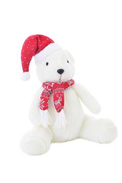 ENFEITE BONECO URSO KARHU SCARF 38CM SENTADO SORTIDO