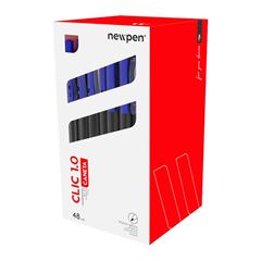 CANETA ESFEROGRAFICA NEWPEN CLIC RETRATIL 1.0MM AZUL