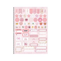 CADERNO CAPA DURA ESPIRAL 01X1 80 FOLHAS ROSA ROSE 25 ANIMATIVA