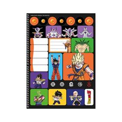 CADERNO CAPA DURA ESPIRAL 01X1 80 FOLHAS DRAGON BALL 25 ANIMATIVA