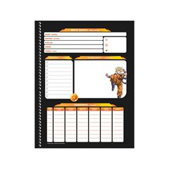 CADERNO CAPA DURA ESPIRAL 01X1 80 FOLHAS DRAGON BALL 25 ANIMATIVA