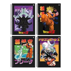 CADERNO CAPA DURA ESPIRAL 01X1 80 FOLHAS DRAGON BALL 25 ANIMATIVA