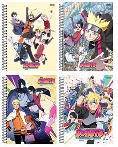 CADERNO 01X1 ESPIRAL CAPA DURA 80 FOLHAS BORUTO 23 SD