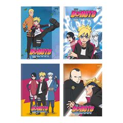 CADERNO BROCHURA 80 FOLHAS CAPA DURA BORUTO 24 SD