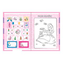 CADERNO 1/4 BROCHURA CAPA DURA 80 FOLHAS ALICE 25 ANIMATIVA