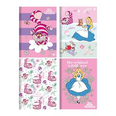 CADERNO 1/4 BROCHURA CAPA DURA 80 FOLHAS ALICE 25 ANIMATIVA