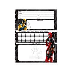 CADERNO CAPA DURA ESPIRAL 01X1 80 FOLHAS DEADPOOL 25 ANIMATIVA