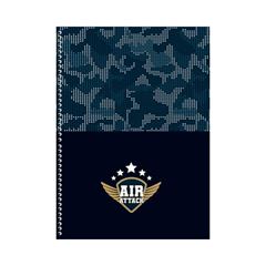 CADERNO CAPA DURA ESPIRAL 01X1 80 FOLHAS AIR ATTACK 25 ANIMATIVA