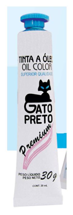 TINTA OLEO GATO PRETO 20ML VERMELHO CADMIO ESCURO 1020