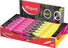 CANETA MARCA TEXTO MAPED FLUO DUO PEPS ROSA/AMARELO