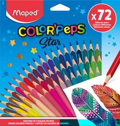 LAPIS 72 CORES MAPED TRIANGULAR COLOR PEPS STAR