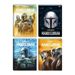 CADERNO BROCHURA 80 FOLHAS CAPA DURA STAR WARS MANDALORIAN 24