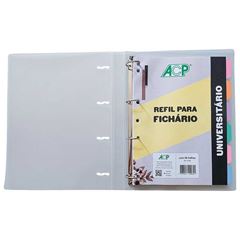 FICHARIO ACP 4 ARGOLAS PP 96 FOLHAS JOY CRISTAL