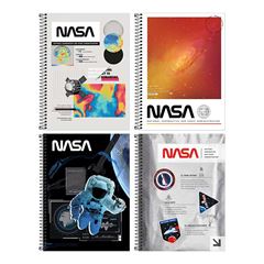 CADERNO 01X1 ESPIRAL 80 FOLHAS CAPA DURA NASA 24 TILIBRA