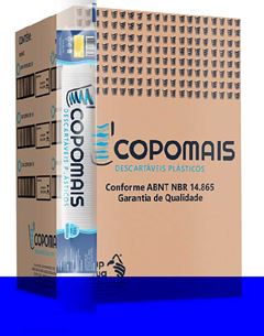 COPO DESCARTAVEL 300ML CHOPP COPOMAIS COM 100 TRANSPARENTE