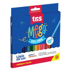 LAPIS 24 CORES TRIS TRIANGULAR MEGA SOFT COLOR