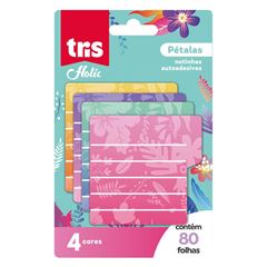 RECADO ADESIVO TRIS POLYBAG HOLIC PETALAS 45X45MM