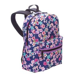 MOCHILA SESTINI JUVENIL CAPRICHO FLORAL AZUL