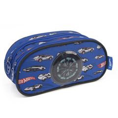 ESTOJO ESCOLAR LUXCEL HOT WHEELS AZUL EI38264HW