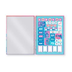 CADERNO CAPA DURA ESPIRAL 01X1 80 FOLHAS STITCH 24 FORONI