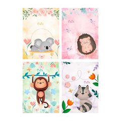 CADERNO 1/4 ESPIRAL CAPA DURA 96 FOLHAS CUTE MAXIMA