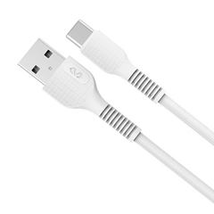 CABO USB LETRON 1,0 METRO PVC TYPE-C BRANCO VQ-D88