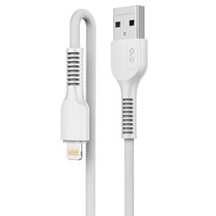 CABO USB LETRON 1,0 METRO PVC LIGHTNING BRANCO VQ-D88