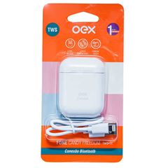 FONE OUVIDO OEX BLUETOOTH TWS11 AIRBUDS BRANCO