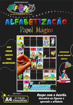 PAPEL MAGICO A4 1 FOLHA COM BASTAO ALFABETIZACAO