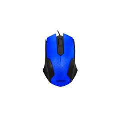 MOUSE LETRON OPTICO USB SQUARES PRETO/AZUL