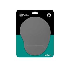 MOUSE PAD LETRON HOME ERGONOMICO CINZA