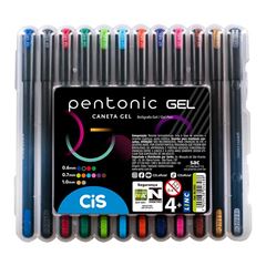 CANETA GEL CIS PENTONIC COM 12 CORES SORTIDAS