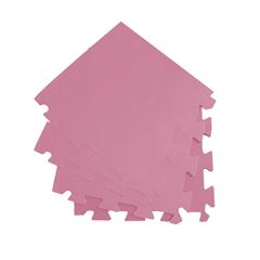 TATAME EVA 50X50CM 10MM 4 PECAS EVAMAX ROSA