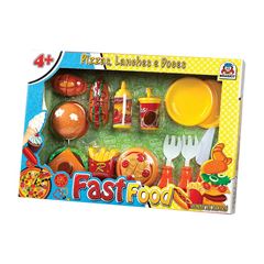 BRINQUEDO FAST FOOD LANCHE BRASKIT