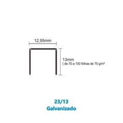 GRAMPO GALVANIZADO 23/13 BACCHI COM 1000