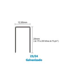 GRAMPO GALVANIZADO 23/24 BACCHI COM 1000