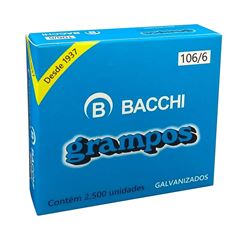 GRAMPO GALVANIZADO 106/6 BACCHI COM 2500