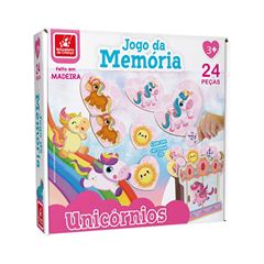 JOGO MEMORIA BRINCADEIRA DE CRIANCA UNICORNIO 24 PECAS