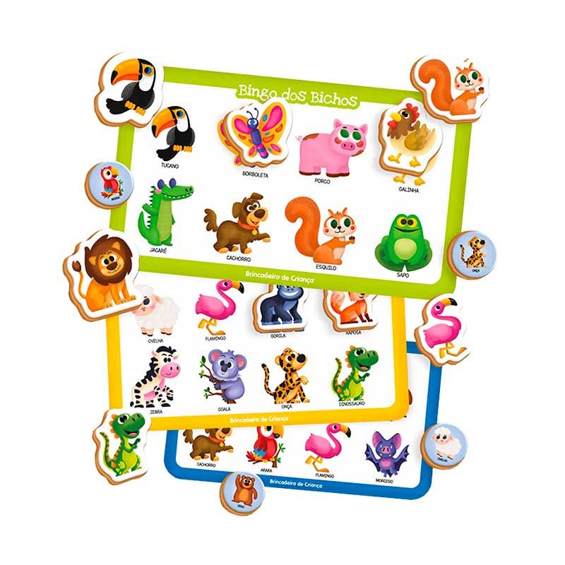 Bingo dos Animais, Multicor, Toyster : : Brinquedos e Jogos