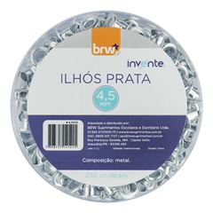 ILHOS BRW 4,5MM PRATA COM 250