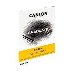 BLOCO GRADUATE BRISTOL A4 180G CANSON 20 FOLHAS