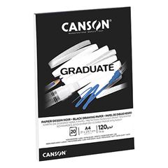 BLOCO GRADUATE DESENHO PRETO A4 120G CANSON 20 FOLHAS