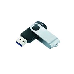 PEN DRIVE 16GB MULTILASER TWIST USB 3.0 PRETO