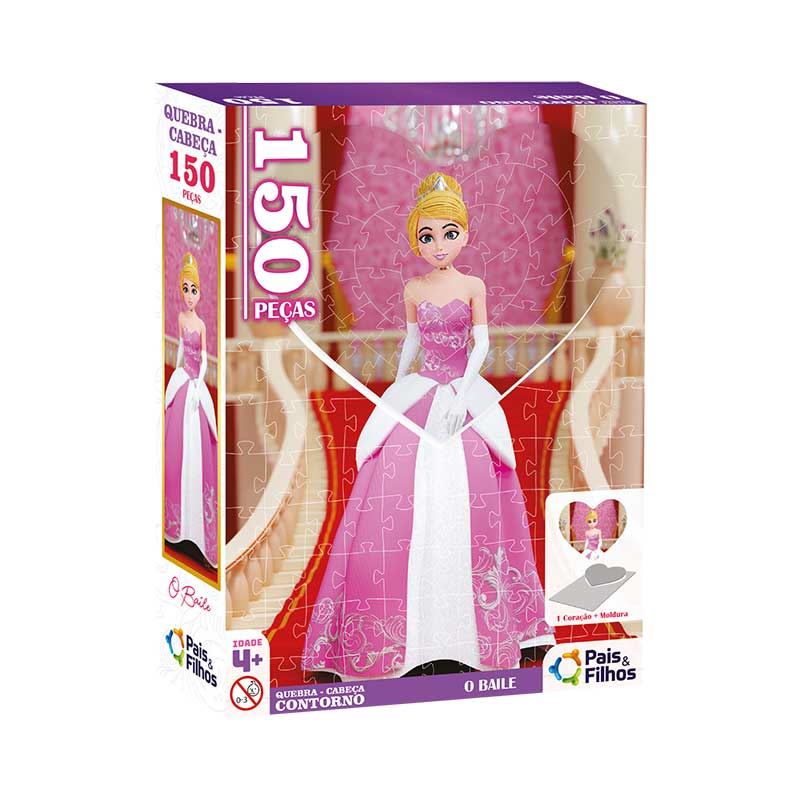 Quebra-Cabeça Princesas 150 Peças Pais&Filhos - 1 Caixa - Jandaia