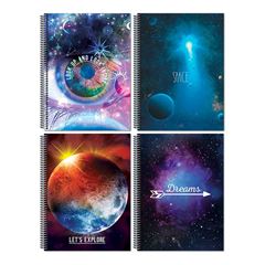 CADERNO 15X1 ESPIRAL CAPA DURA 300 FOLHAS SPACE MAXIMA