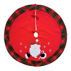 SAIA PARA ARVORE DECORADA NATAL 90CM RIO MASTER VERMELHA/XADREZ EAG9389