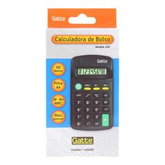 CALCULADORA MAKE+ BOLSO 402 8 DIGITOS PRETO